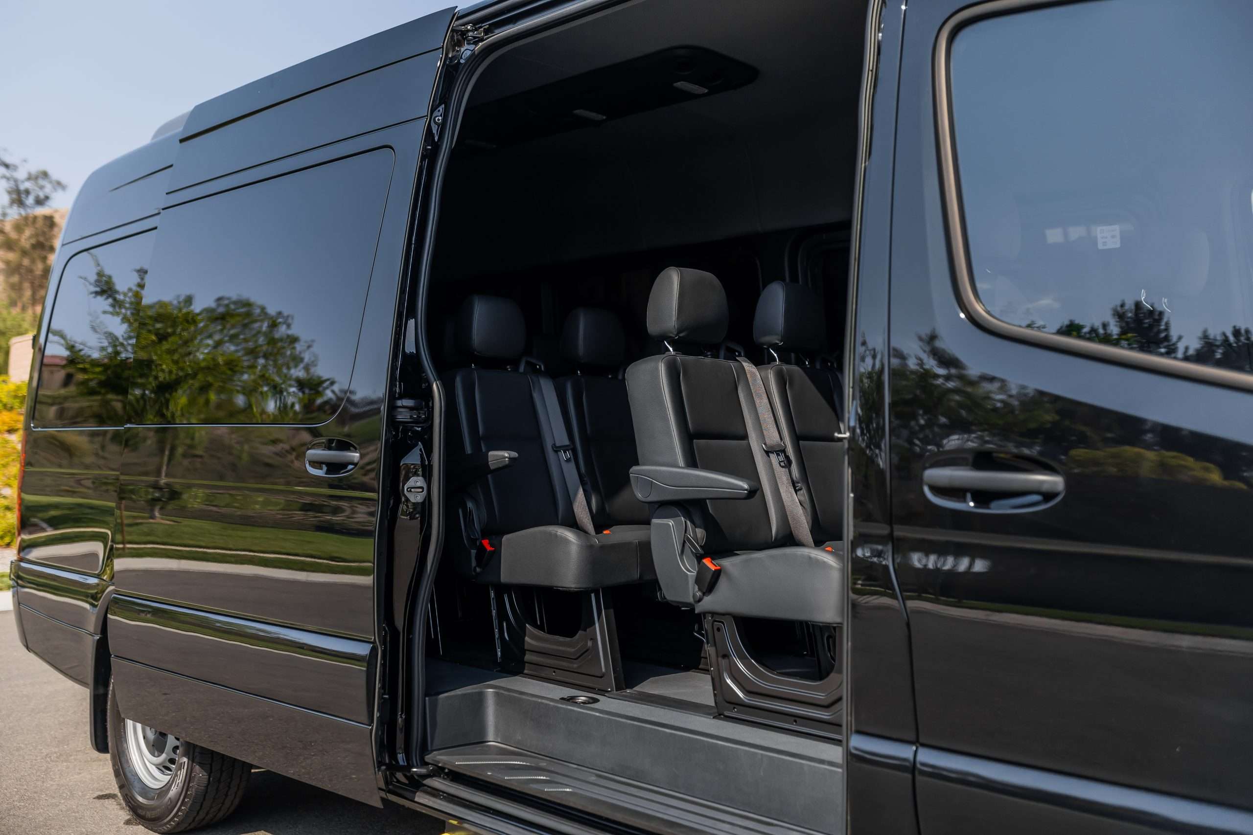 Mercedes Sprinter Van for group celebrations, corporate outings, and wine tours