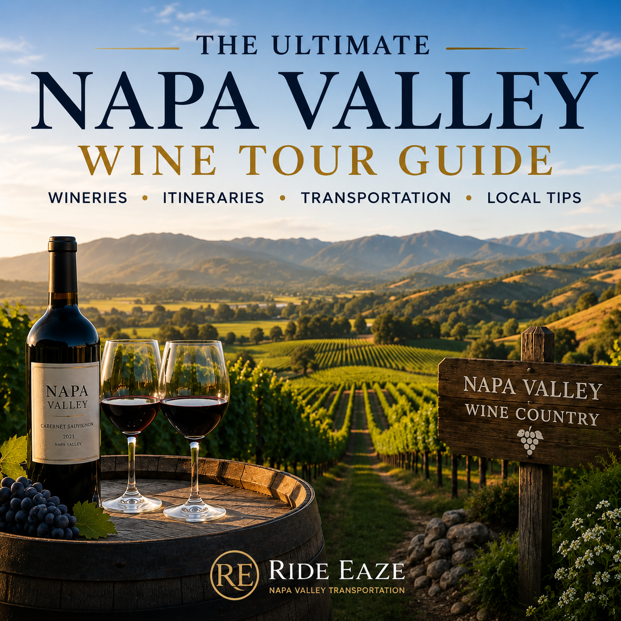 The Ultimate Napa Valley Wine Tour Guide — private transportation and wine tasting planning by Ride Eaze